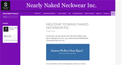 Desktop Screenshot of nearlynakedneckwear.com